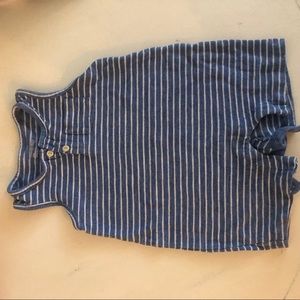 Baby Gap one pierce blue and white 18/24mths